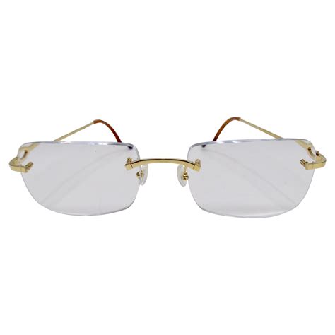 cartier rimless glasses for sale.